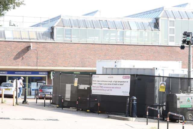 Wellingborough's testing centre was closed yesterday