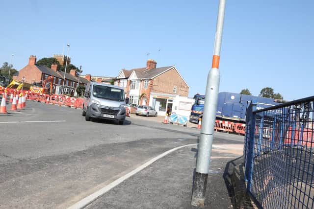 Senwick Road at its junction with Midland Road