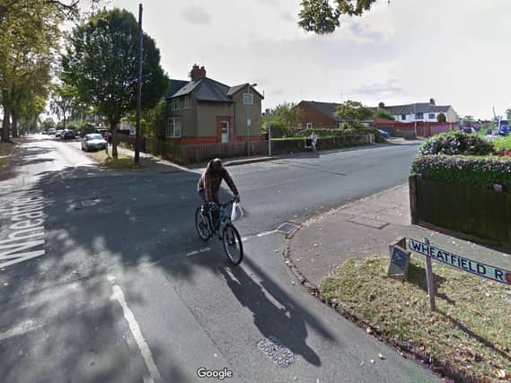 The woman was attacked in Wheatfield Road on Monday night