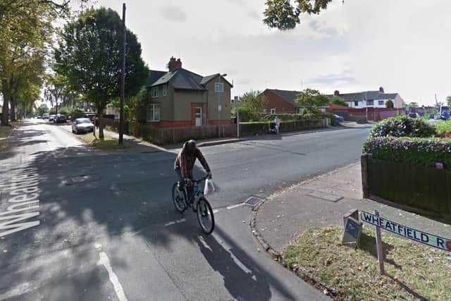 The woman was attacked in Wheatfield Road on Monday night