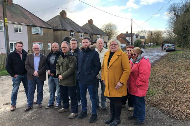 Residents of Larratt Road are angry at the proposals in their street