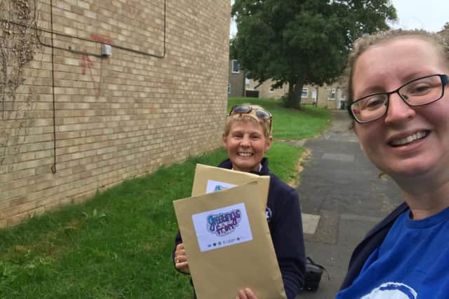District Liaison Officer Jo Gouldson from Northamptonshire Fire and Rescue Service with Made With Many Producer Sarah Brown