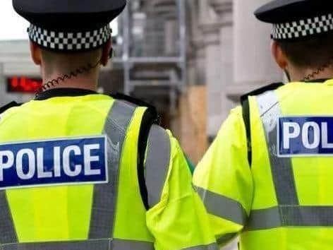 Police attended an address in Rushden on Saturday after a man fell down the stairs