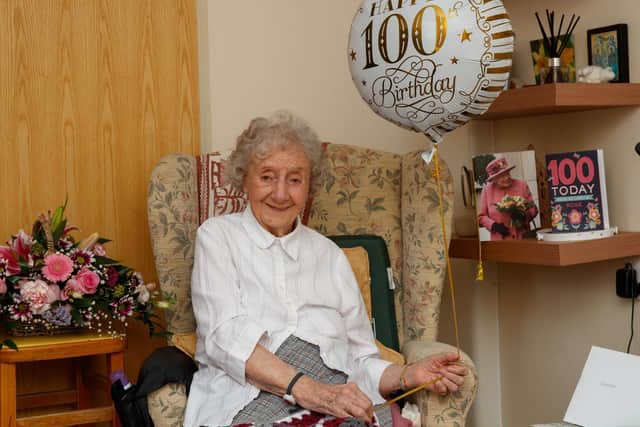 Rosetta Lester celebrating her 100th birthday