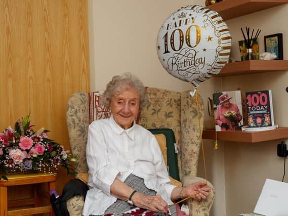 Rosetta Lester celebrating her 100th birthday