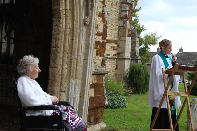 Rosetta at the special service held in her honour