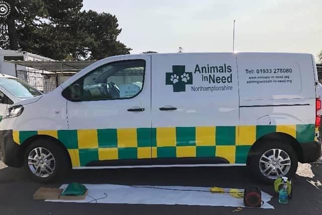 The new animal rescue ambulance