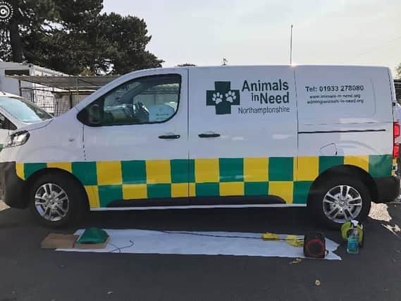 The new animal rescue ambulance