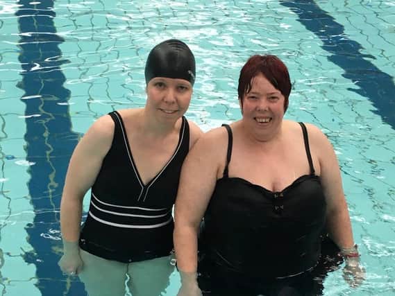 A group of fundraisers took to the water for Swim for Serve in March