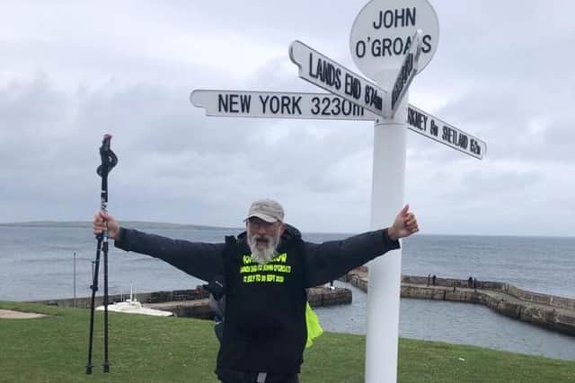 John reaches the top of Scotland