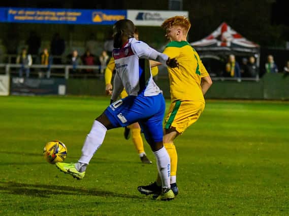 Chris Wreh was the star of the show as AFC Rushden & Diamonds thrashed Hitchin Town at Hayden Road. Pictures courtesy of Hawkins Images Photograph