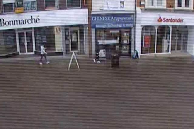 The same High Street camera in March.