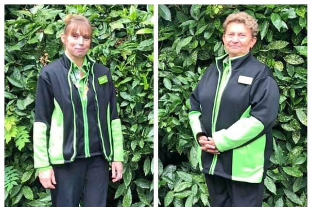 Deborah (left) and Jean both work at Asda in Rushden