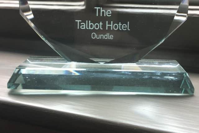 The award for wedding venue of the year 2020.