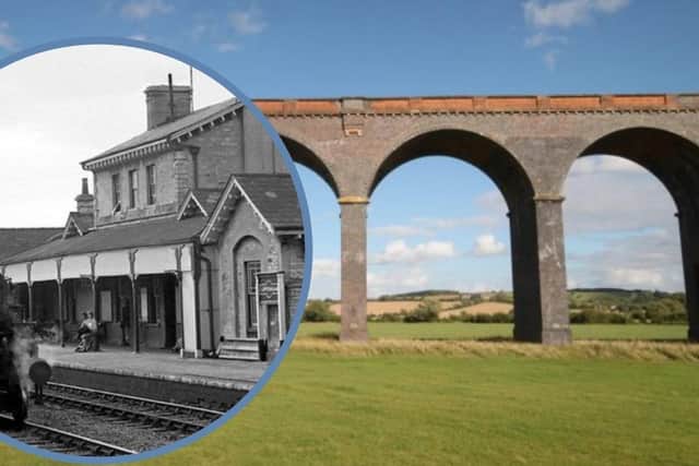 The former South Luffenham station (thanks to John Turner of www.53amodels.co.uk for use of this photo) and Harringworth Viaduct