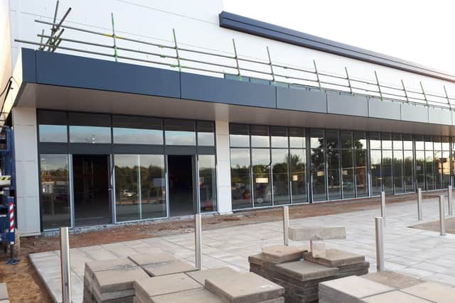 Kettering's new Aldi store is opening next week. Picture taken during its construction.