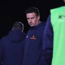 Paul Cox shows his disappointment during Kettering Town's 3-1 defeat at Gloucester City. Pictures by Peter Short
