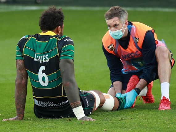 Courtney Lawes requires surgery on an ankle injury
