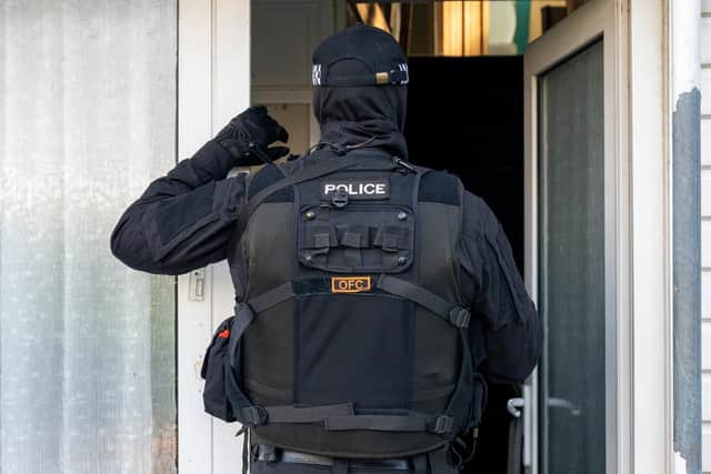 Police carried out eight warrants in the county yesterday, including eight in Wellingborough