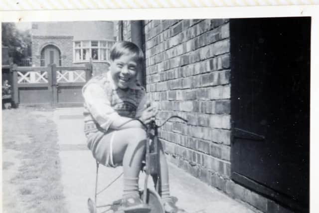 Robin as a boy.