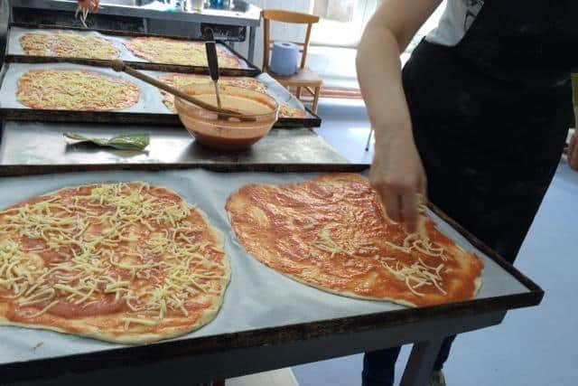 Pizza making forms a small but tasty part of The Good Loaf's 'wellbeing for women' scheme, which has received a grant of just over £9,000 from the Office of the Northamptonshire Police, Fire and Crime Commissioner