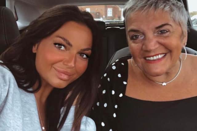 On the road to recovery - Sian with Michelle on one of their trips out