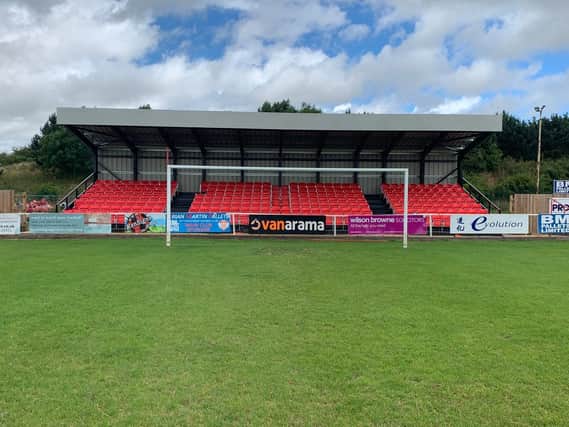 The installation of a new stand at Latimer Park has helped bring Kettering Town's ground up to the appropriate grading for National League North football