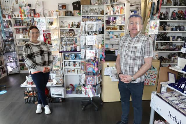 l-r Anita (sales assistant) and Brian Marsh