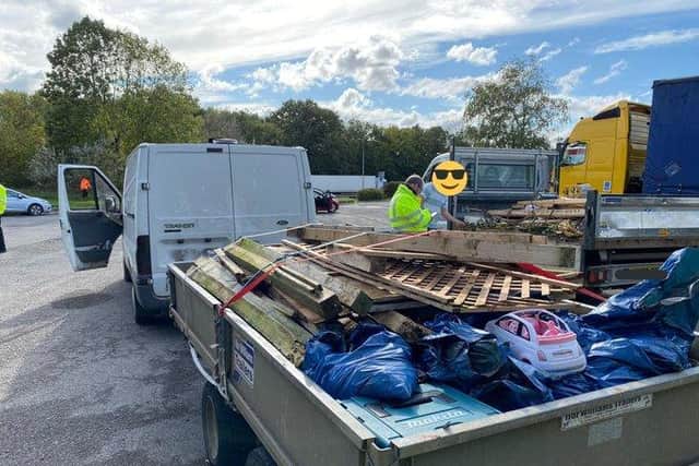 Officers seized this van and trailer as part of their Operation Journey crackdown. Photo: Northamptonshire Police