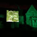 Green Flag Award is projected on to Rushden Hall