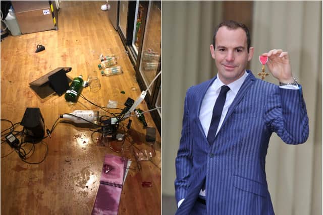 Martin Lewis has backed a fundraising campaign to support a local sports club after it was badly damaged by vandals.