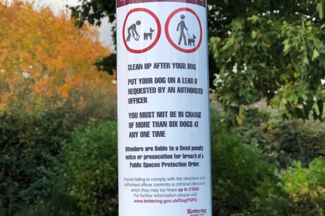 New signs have been installed.