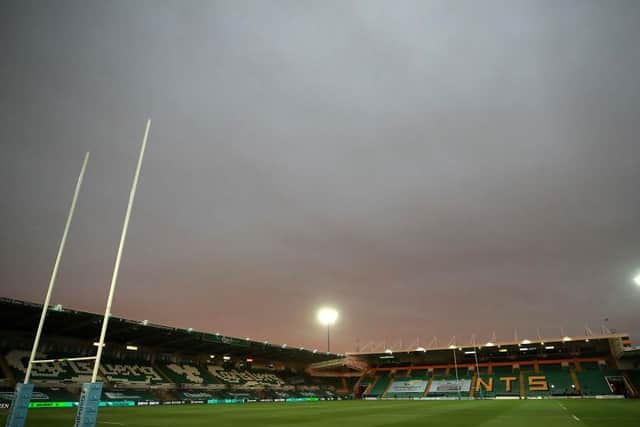No fans have been allowed into Franklin's Gardens since March