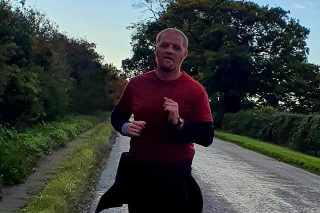 Chris running