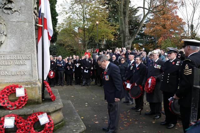 Last year's Remembrance service in Kettering.