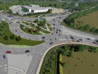 How the junction will look after work is completed at the end of 2021. Photo: Highways England