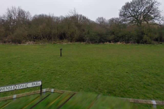 Search teams discovered a body in parkland near Wensleydale Park on Wednesday morning