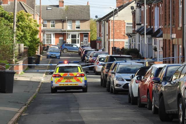 Police at the scene today. Picture: Andrew Carpenter