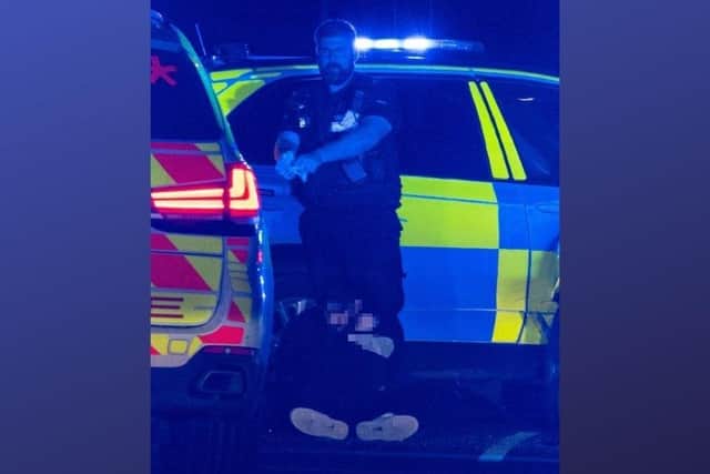 Police arrested their suspect at 12.15am today. Picture courtsesy of JCM.