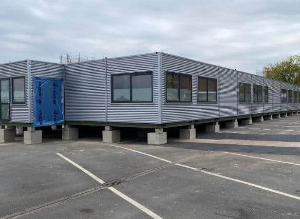 KGH installed a new block on their carpark during lockdown to help them house their patients
