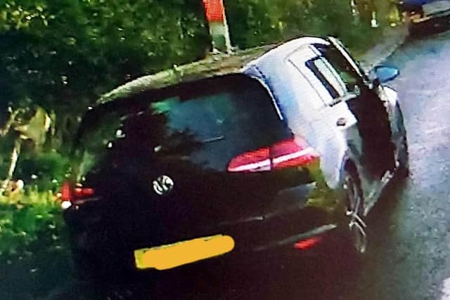Traffic cops stopped this VW Golf on the A14 in Northamptonshire. Photo:@Northants_RTC