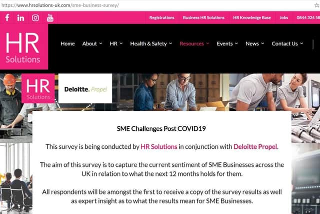 Businesses across the UK are being asked to take part in the survey