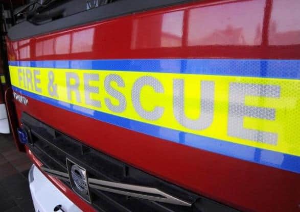 Firefighters were called to the incident on Saturday afternoon