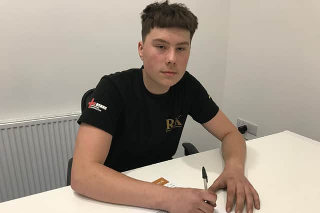 Spencer Bell is starting his training at RK Electrical Mechanical Services