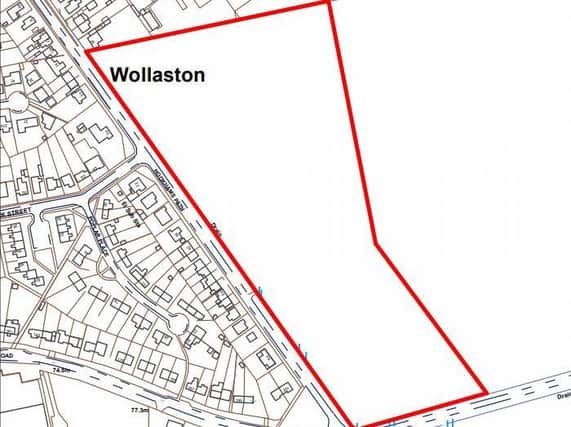 The site of the proposed development in Wollaston