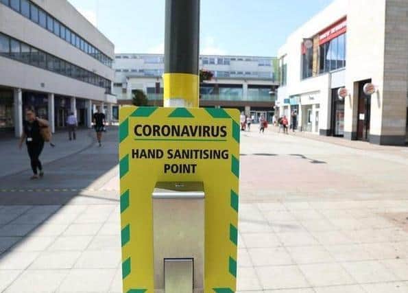 Town centres became ghost towns during the first national lockdown in March