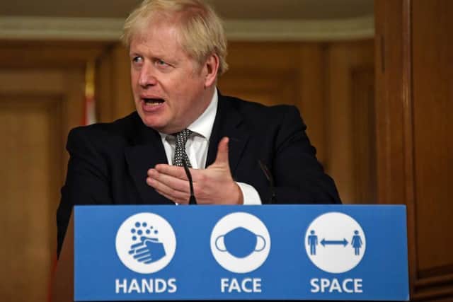 Boris Johnson made his shock announcement in a Saturday night press conference