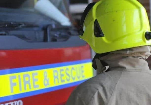 Five crews of firefighters battled the blaze for more than two hours