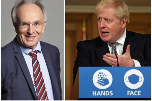 Peter Bone quizzed the PM in the Commons over his lockdown plan on Monday