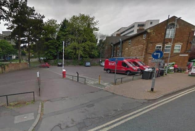 The Doddington Road car park in Wellingborough is up for sale
